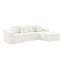 Siège de canapé modulaire 104,3 x 68,9 po, canapé rembourré compressé pour le salon, la chambre à coucher, l’appartement, aucun assemblage requis, combinaison gratuite de 2 pièces, tissu en velours côtelé moelleux-28527923-28527924-28527925