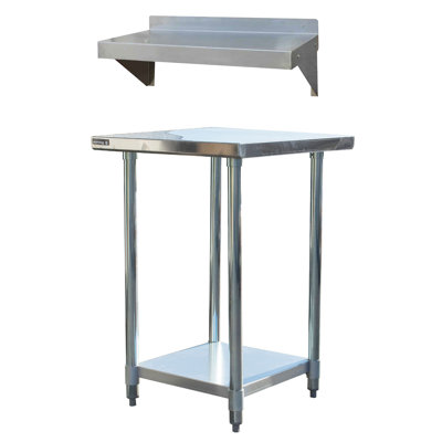 35.16'' W Stainless Steel Top Workbench