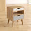 Aliza 45cm W Solid Wood Bedside Table
