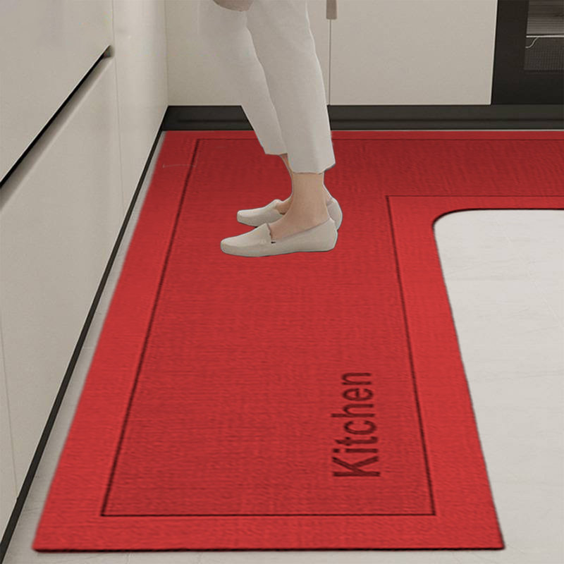 L Tapis de cuisine Salon Tapis de sol Tapis de cuisine Tapis de coin, Red