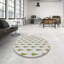 Tapis vert/gris à motifs Oralie-853897015