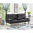 Crifasi Twin 38.6'' Faux Leather Convertible Sofa-1626727332