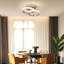 2-Light 27cm Unique/Statement Geometric LED Semi Flush Mount