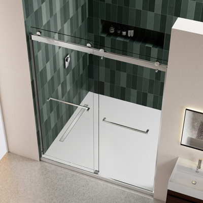Sophisticated Sliding Shower Door with Advanced Features for Optimal Bathroom Experience