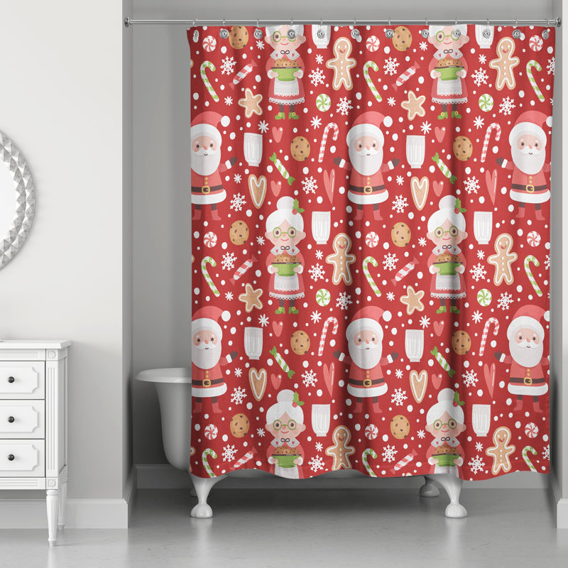 Rideau de douche à motifs simples claus Grainger