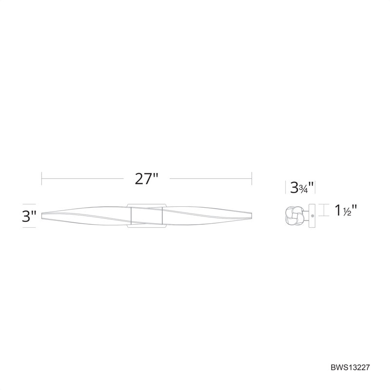 Kindjal 2 - Light LED Vanity Light, Black