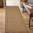 Runner Rug Hallway Non Slip Rubber Back Custom Size As Carpet Doormat Throw Rug Dark Beige-1449099439