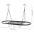 Sabanc Metal Oval Hanging Pot Rack