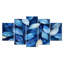 Feuillage indigo feuillage Collge IV - feuilles - art mural traditionnel pour salon diamant