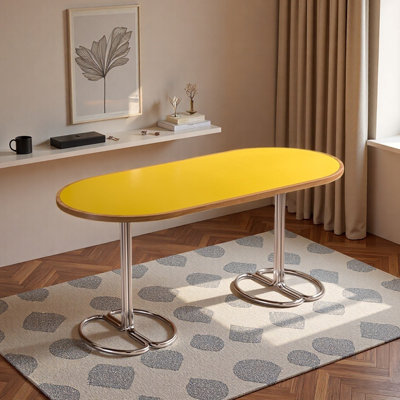 Bureau pratique et exquis jaune vif
