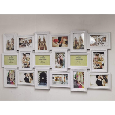 White Collage Picture Frame