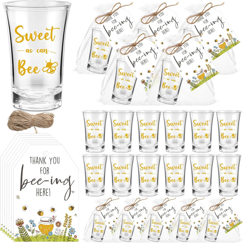 Ensemble de 50 cartes de vœux de fête de naissance pour bébé Sweet As Can Bee