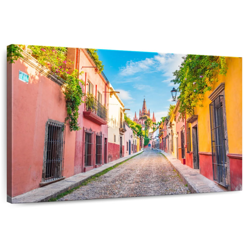 Harpa Quaint San Miguel Street, 24" H x 36" W