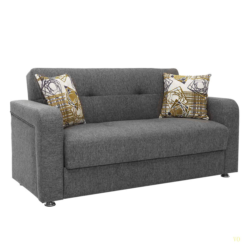 Canapé convertible avec rangement Primenest Nimbusflow, Gris