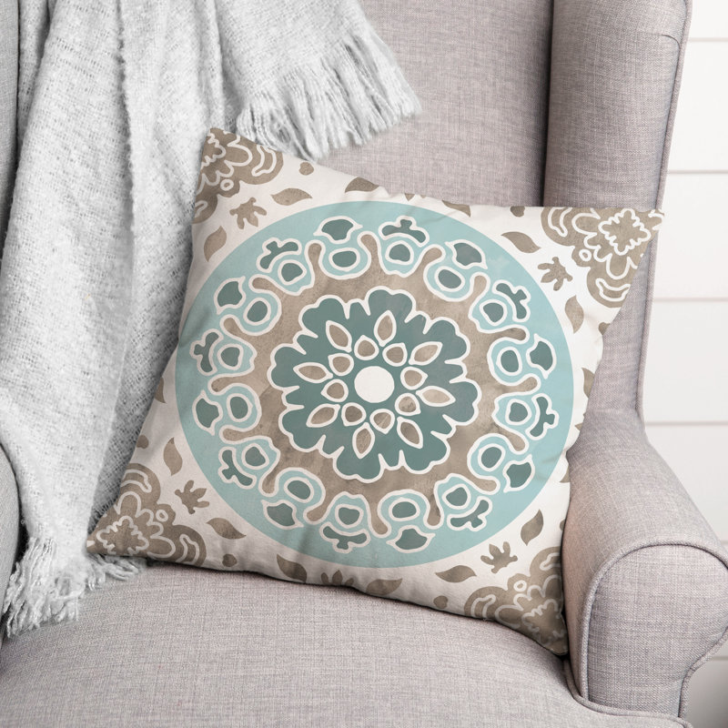 Outdoor Square Pillow Cover & Insert, Gray