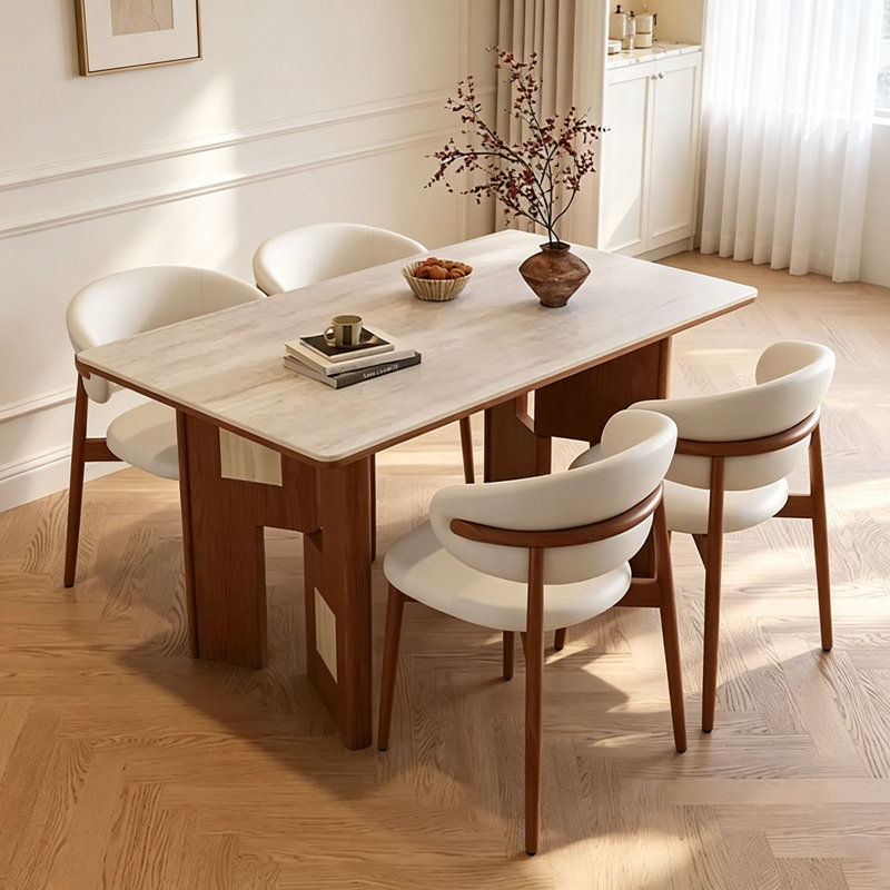 Table en pierre frittée French French, H 29,5 po x l 63 po x P 31,5 po, 7