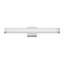 Luminaire de bar pour salle de bain en nickel brossé carré à DEL 25 po 14W 6000K