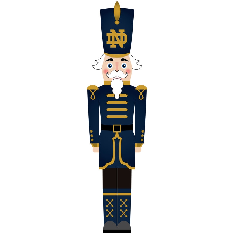 University Of Notre Dame 46" Nutcracker Leaner