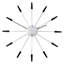 Black Plug Inn Metallic Wall Clock