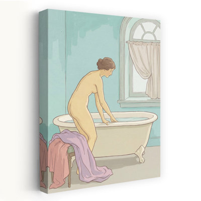 «Bathing Day», art mural contemporain abstrait