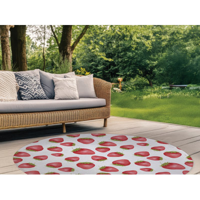 Tapis d'extérieur Summer Strawberries