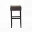 Ensemble de tabourets de bar en cuir reconstitué sans dossier, idéal pour les bars, les comptoirs de cuisine et les tables hautes, offrant confort et style