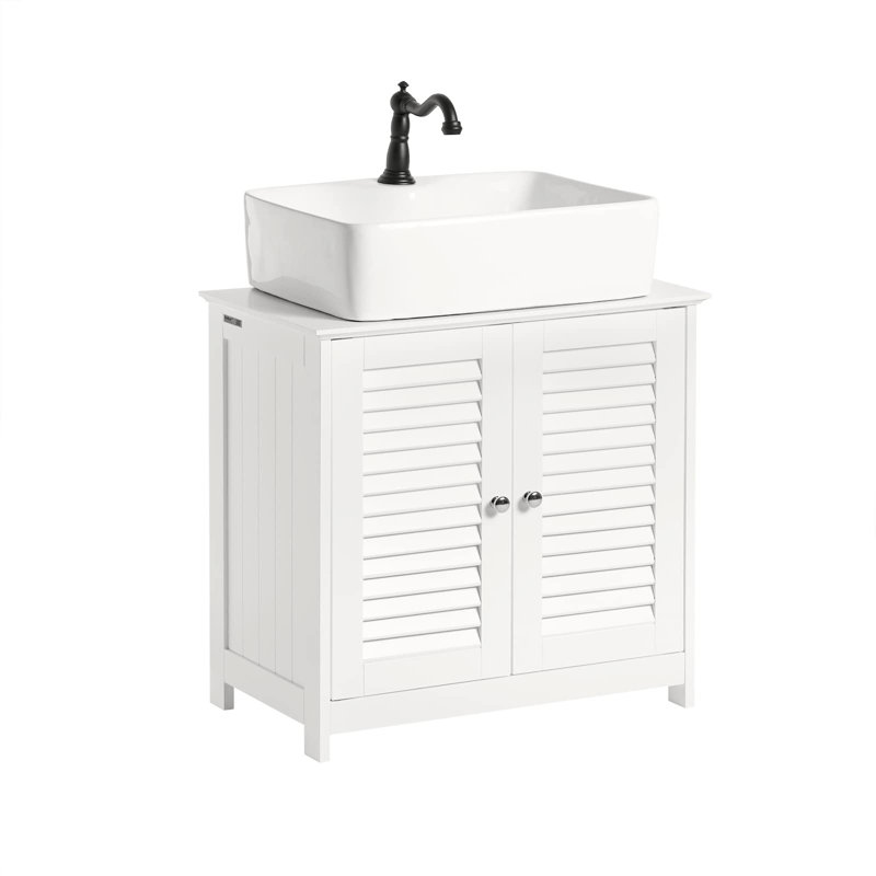 Lyonsdale Freestanding Under Sink Cabinet, White