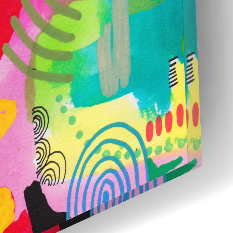 Epic Art «Candy Corner» par Hello Angel, acrylique Gla «Candy Corner» par Hello Angel, H 16 po x l 12 po x P 0,13 po