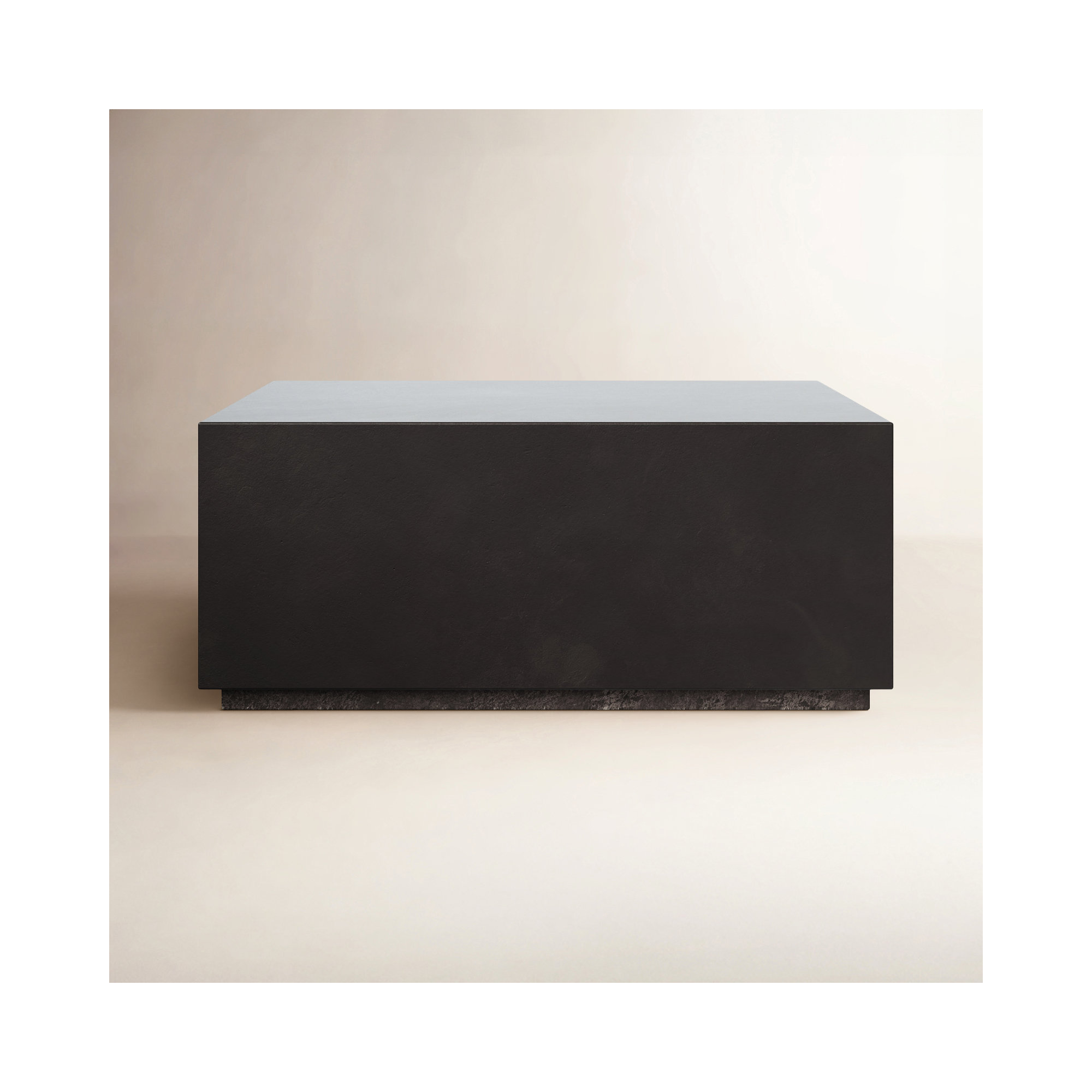 Kareen Square Coffee Table, 16.5" H x 47.25" W x 47.25" D, Lava Brown