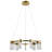 Sorrento 27-in Ring 9-Light Height Adjustable ETL Certified Integrated LED Circular Chandelier
