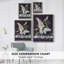 Reproduction encadrée FLORAL Series CCXLIV - bois massif-1757224713