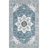 Machine Washable Non-Slip Blue Oriental Area Rug-1222581427