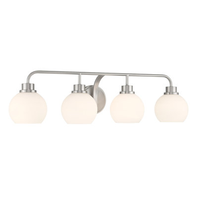 Esme 4-Light Bathroom Vanity Light in Brushed Nickel