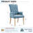 Amdad Tufted Upholstered Fabric Dining Chair with Arms-2134416179-2077903804-2116762405