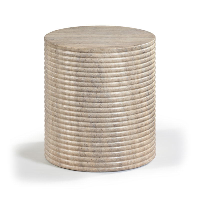 Table de bout Rapallo, Travertin