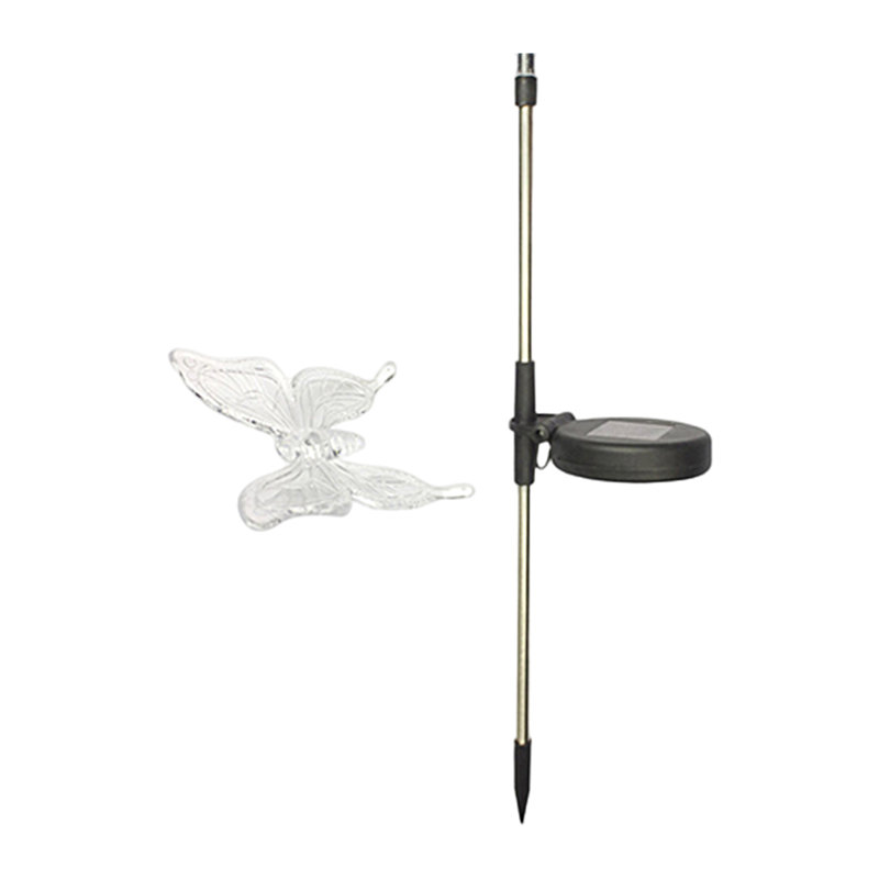 Lampe de jardin solaire en acier inoxydable à DEL pour jardin