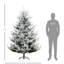 90,51 po Plante artificielle, 1218 branches, dépliage automatique, base en acier 1218, arbre de Noël de 7,5 pieds, ouvert, feu