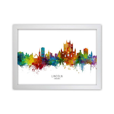 Lincoln England Skyline by Michael Tompsett - Print