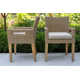 Fleur 63'' Round 6 - Person Outdoor Dining Set with Cushions