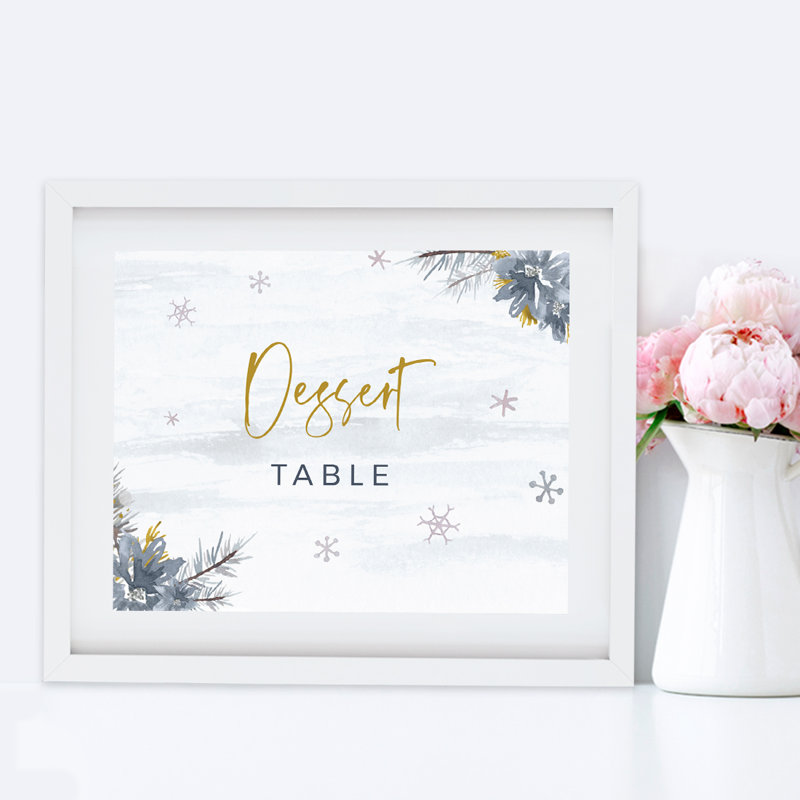 Signe de flocons de neige et de fleurs sans cadre