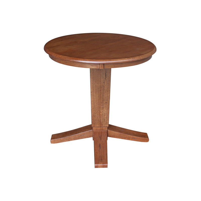 Table de salle à manger Grachan Ronund, Chêne vieilli, H 29,9 po x L 30 po x l 30 po