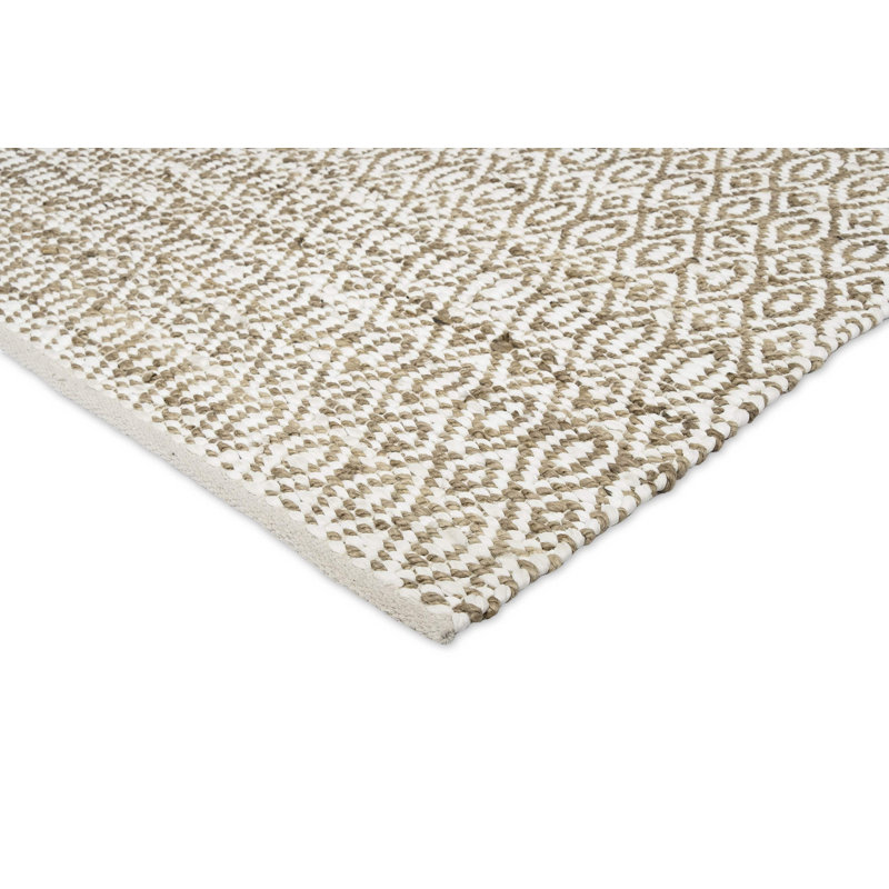 Tapis brun tissé à la main Darlette, Rectangle 8 pi x 10 pi