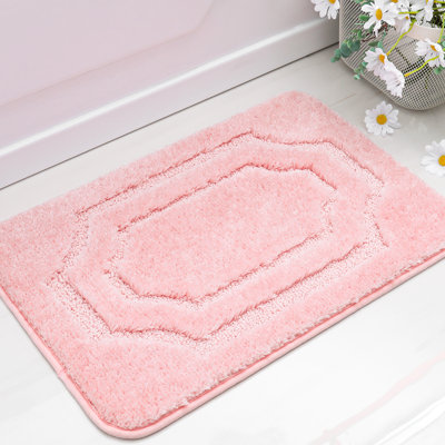 Bathroom Rug, Extra Soft Absorbent Bath Mat,TPR Backing Quick Dry, Machine Washable Bath Mats for Bathroom Floor, Tub and Shower, Home Decor Accessories