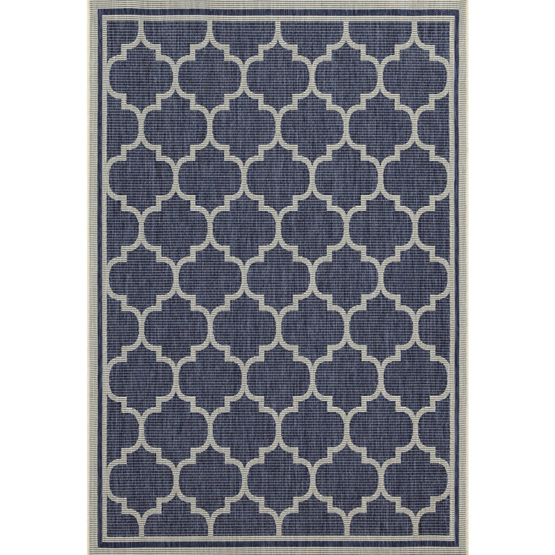 2 Ft. 7 In. X 3 Blue Trellis Rug - Sunshine Collection, Polypropylene, , Stain For All Locations Area Gchar2004, Polypropylene , Settings