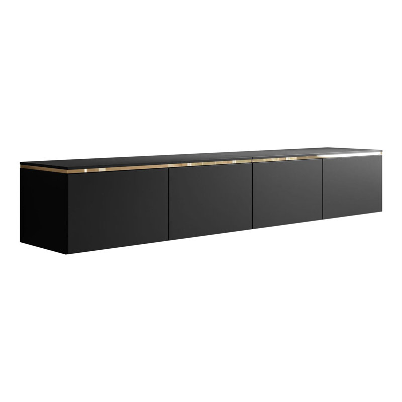 Unfinished TV Stand for TVs up to 60", Black