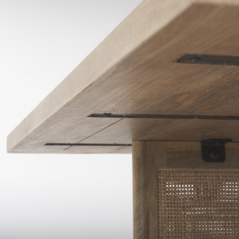 Solid Wood Coffee Table, Light Brown