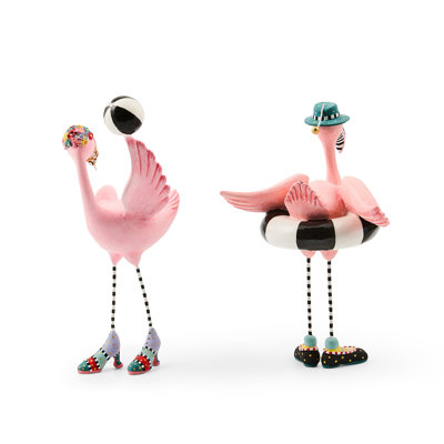 Patience Brewster Shelia And Sheldon Flamingo Figurines