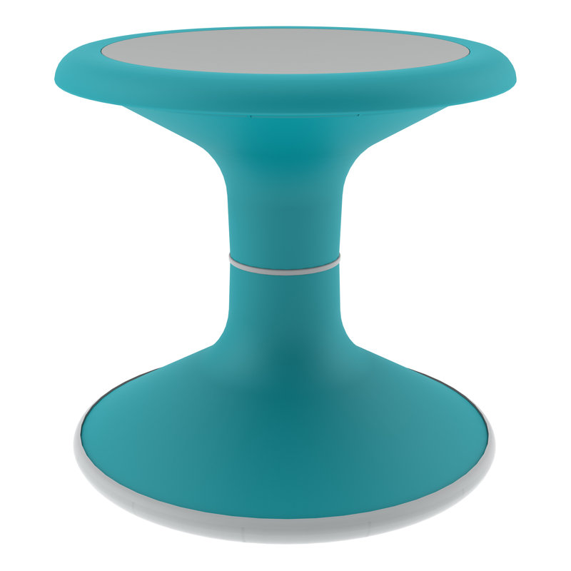 Tabouret Crossen Classroom, H 12 po, Bleu sarcelle