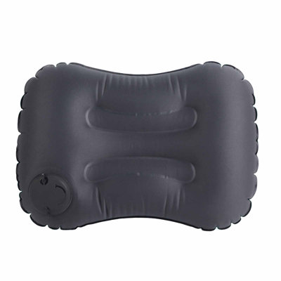 Oreiller gonflable incurvé, autogonflant, pliable et portable, pour le camping et les voyages, à l'intérieur comme à l'extérieur.