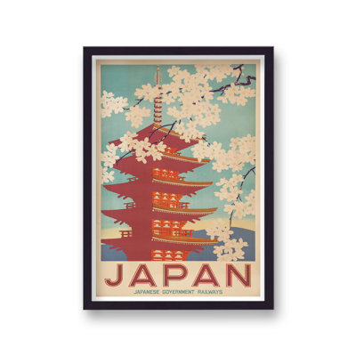 Japan Vintage Travel - Single Picture Frame Print